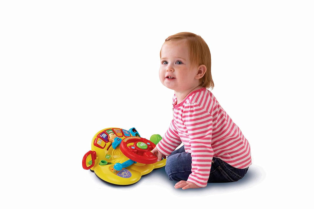 VTech Baby Spiel- und Laufwagen – Lauflernwagen mit regulierbarer Geschwindigkeit, Musik und abnehmb