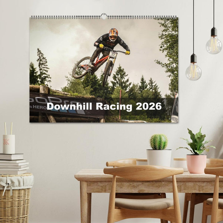 Downhill Racing 2026 (Wandkalender 2026 DIN A2 quer), CALVENDO Monatskalender: farbig, actionreich,