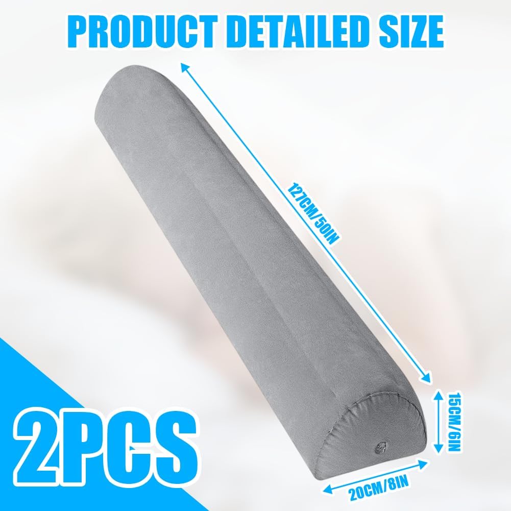 Aufblasbarer Rausfallschutz Bett Reise, Bettgitter Bettkantenschutz für Kinderbett, mit Handpumpe, S