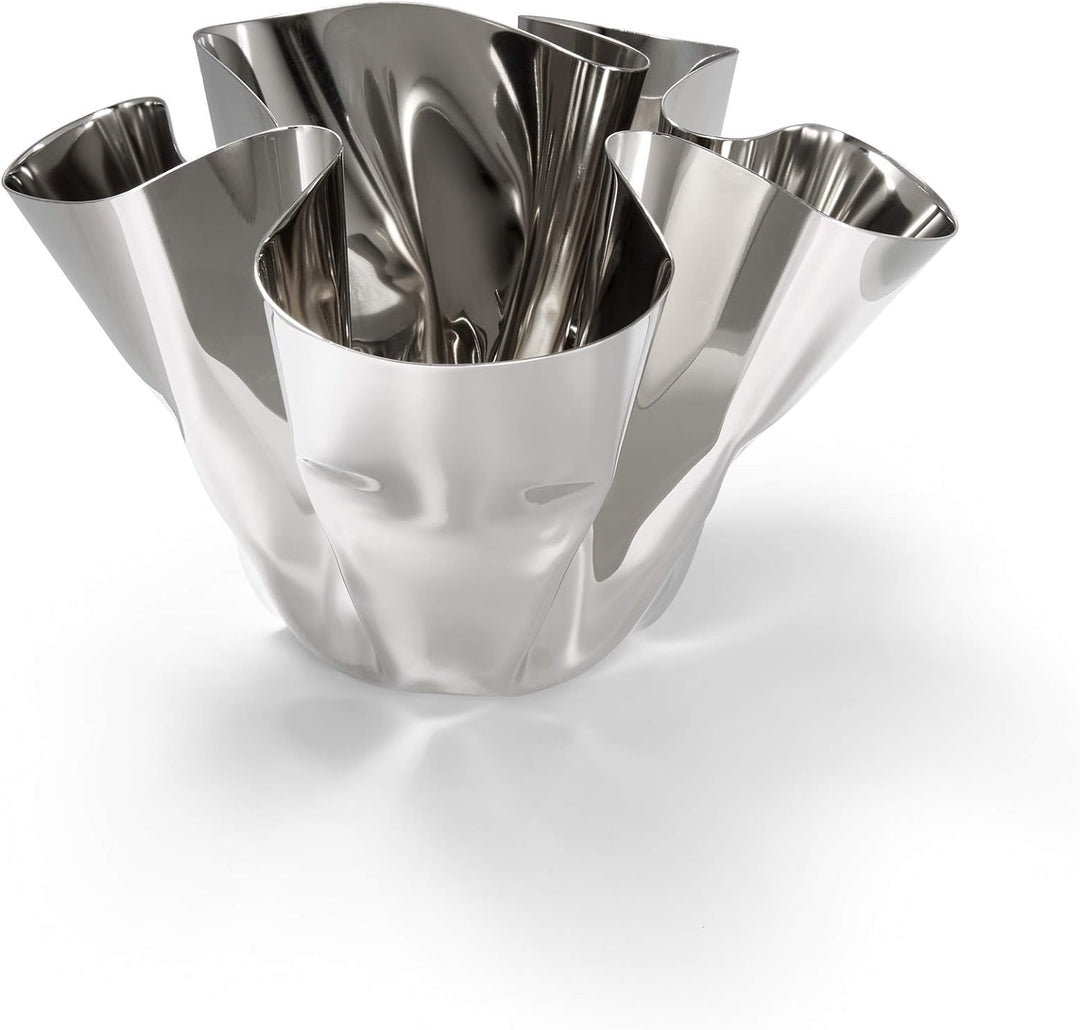 Philippi - Margeaux Vase oder Windlicht - handgefaltetes Unikat aus Edelstahl - Teelicht oder Vase.