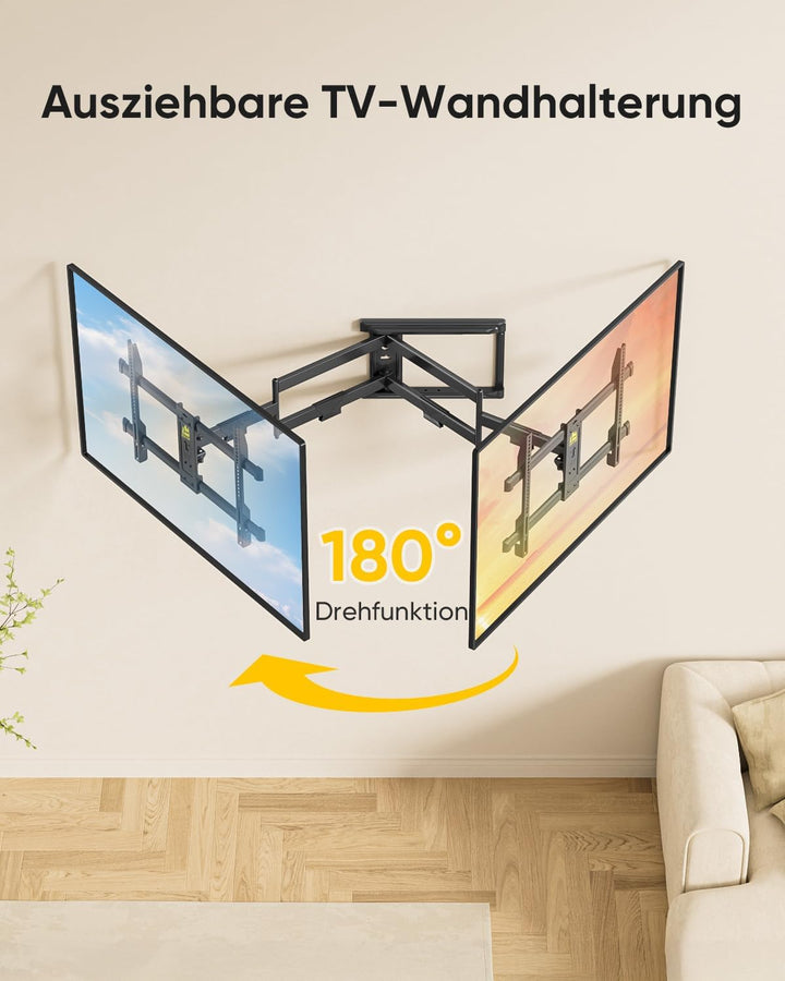 FORGING MOUNT TV Wandhalterung mit 765 mm Langem Arm Wandhalterung Fernseher Schwenkbar Neigbar Fern