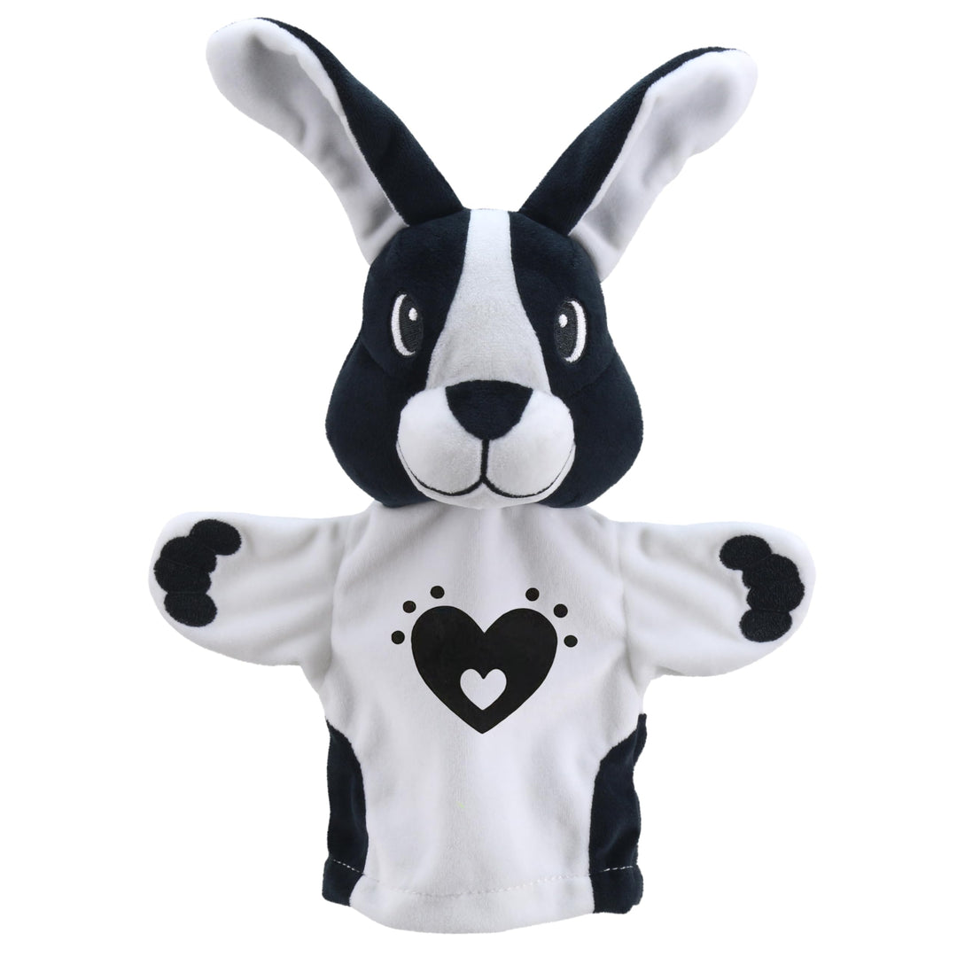 The Puppet Company - Meine erste Handpuppe schwarz und weiss – Hasen-Handpuppe – PC003804