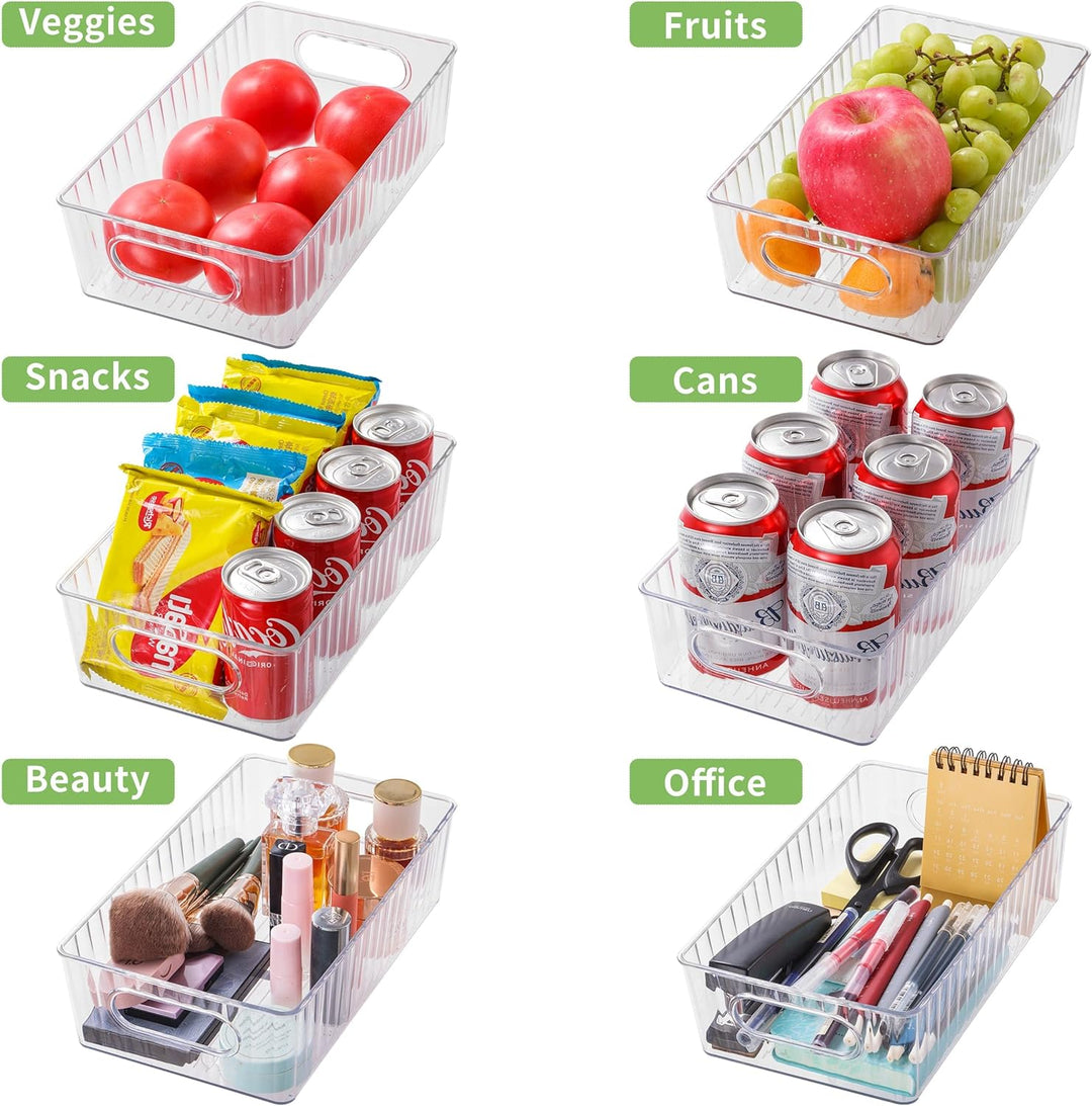 Kühlschrank Organizer 6er Set (6 Gross) - BPA Free, Küche Aufbewahrung & Organisation, Fridge Organi