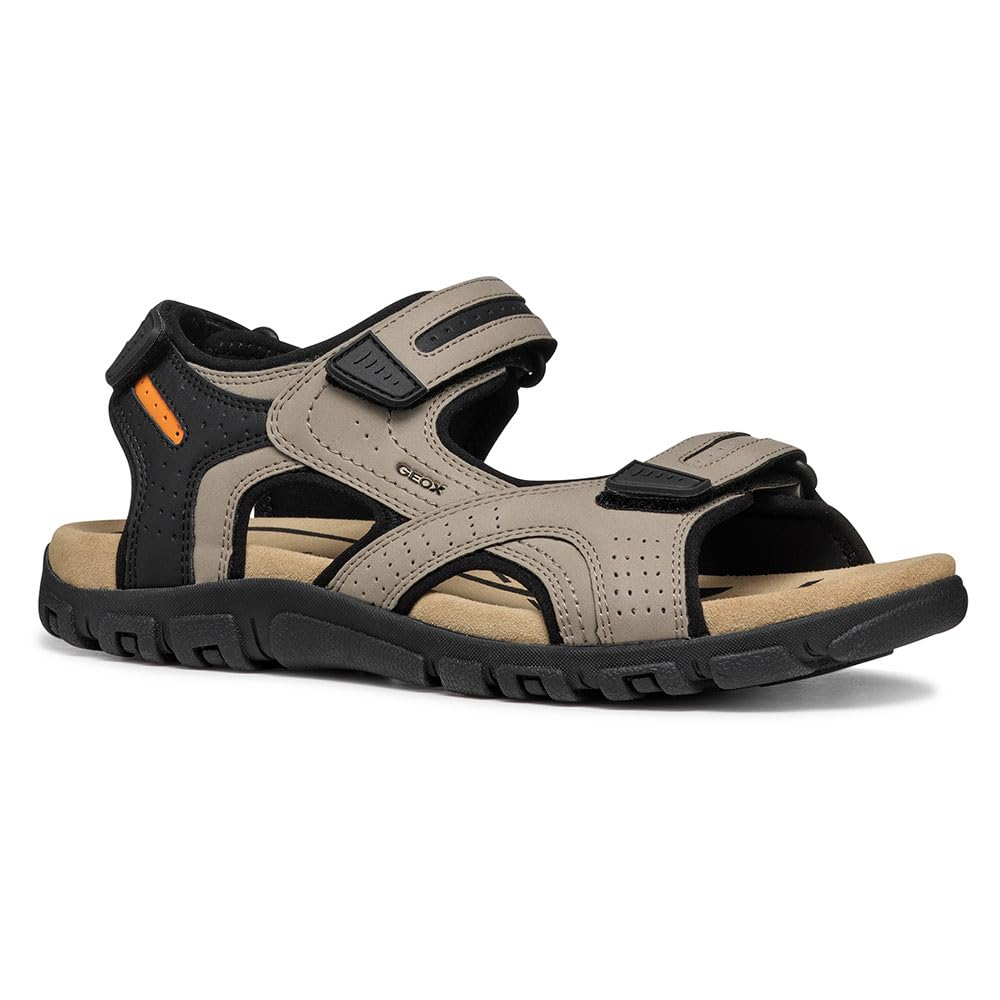 Geox Herren Uomo Sandal Strada D Riemchensandalen, Sand