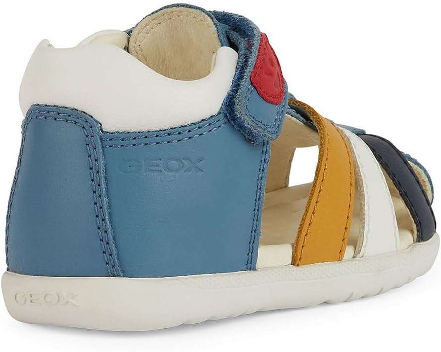Geox Baby-Jungen B Macchia Boy Sandal 18 EU Avio Multicolor, 18 EU Avio Multicolor