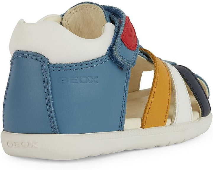 Geox Baby-Jungen B Macchia Boy Sandal 18 EU Avio Multicolor, 18 EU Avio Multicolor