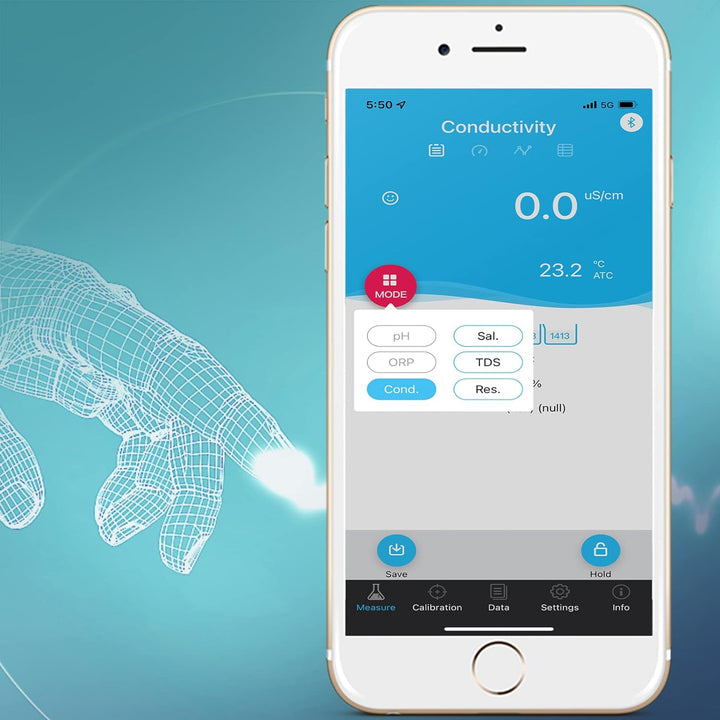 Apera Instruments EC60-Z Smart-Leitfähigkeitsmessgerät (unterstützt durch die ZenTest Mobile App) -