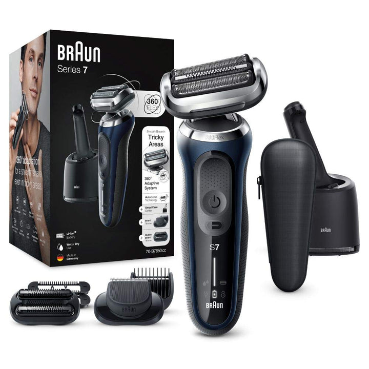 Braun Series 7 Rasierer Herren mit 360° Anpassung, Elektrorasierer & Barttrimmer, 3-Tage-Bart-Trimme