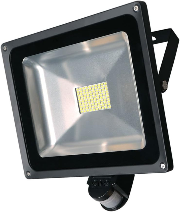 80W SMD Fluter mit Bewegungsmelder LED Strahler Warmweiss warmweiss Licht IP65 Wasserdicht LED Lampe