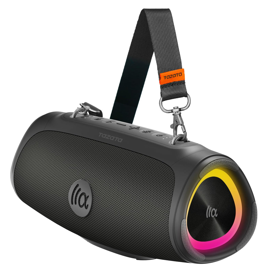 TAZATA Portable Loud Bluetooth Speaker, 90W (Peak) Large Subwoofer Speakers Wireless Bluetooth 5.3 w