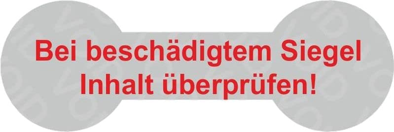 VOID Sicherheitsetiketten"Bei beschädigtem Siegel Inhalt prüfen!" auf Rolle - 60 x 20 mm (Rot - 1000