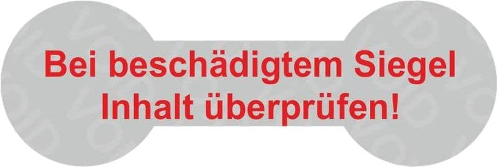 VOID Sicherheitsetiketten"Bei beschädigtem Siegel Inhalt prüfen!" auf Rolle - 60 x 20 mm (Rot - 1000