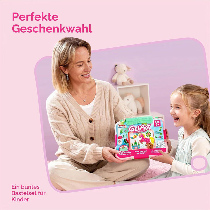 Klever Kits Gel Fun Bastelset für Kinder, Geburtstagsgeschenk für Jungen und Mädchen im Alter von 6-