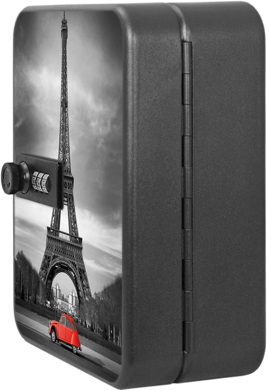 banjado® Burg-Wächter® abschliessbarer Schlüsselkasten mit Motiv Paris für 20 Schlüssel - Schlüsselk