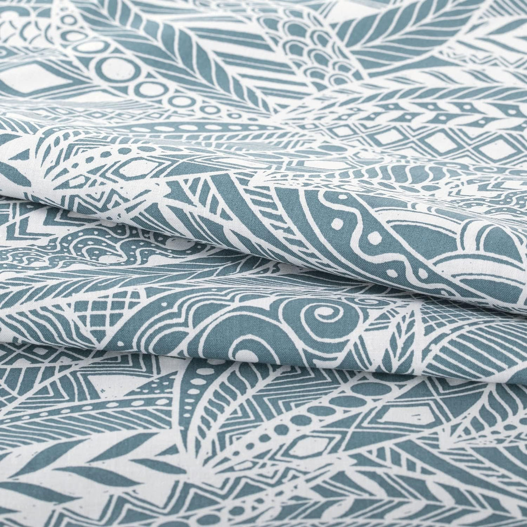 AmeliaHome 3tlg Bettwäsche 200x200 cm mit 2 Kissenbezügen 80x80 cm 100% Baumwolle Reissverschluss Av
