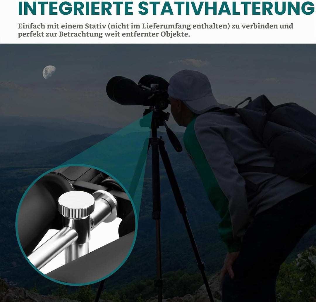 ESSLNB 15-30X80 Zoom Astronomie Ferngläser mit integriertem Stativanschluss Riesen Ferngläser mit Sm
