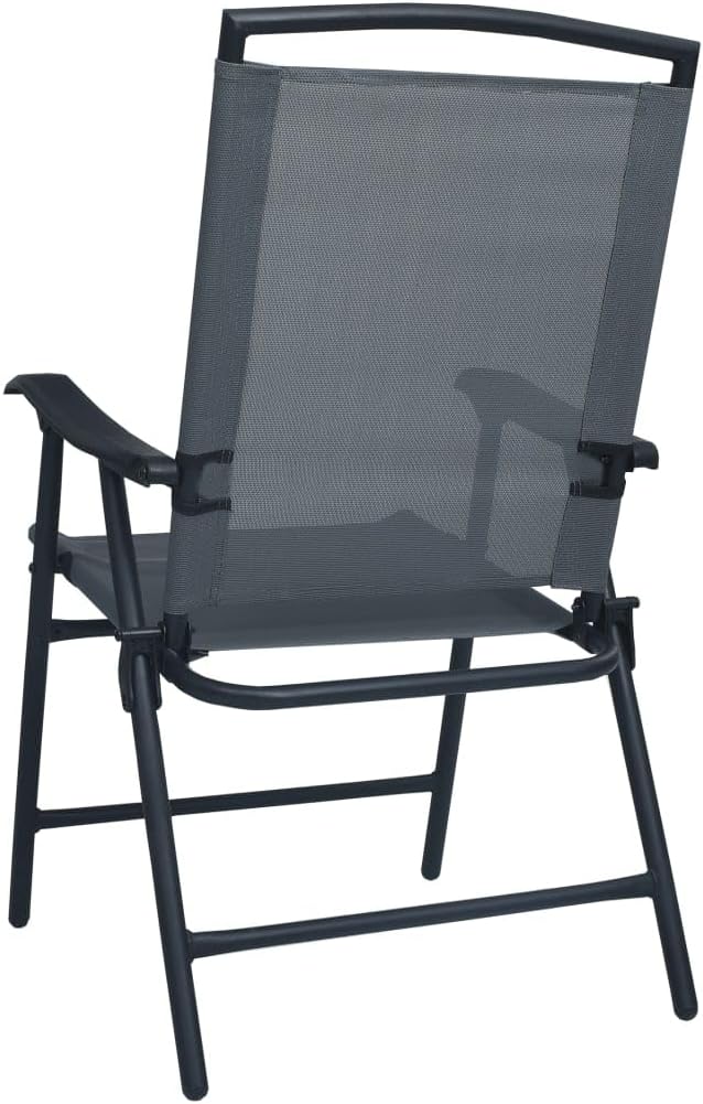 vidaXL 2X Gartenstuhl Klappbar Klappstuhl Campingstuhl Hochlehner Stuhl Stühle Essstuhl Terrassenstu