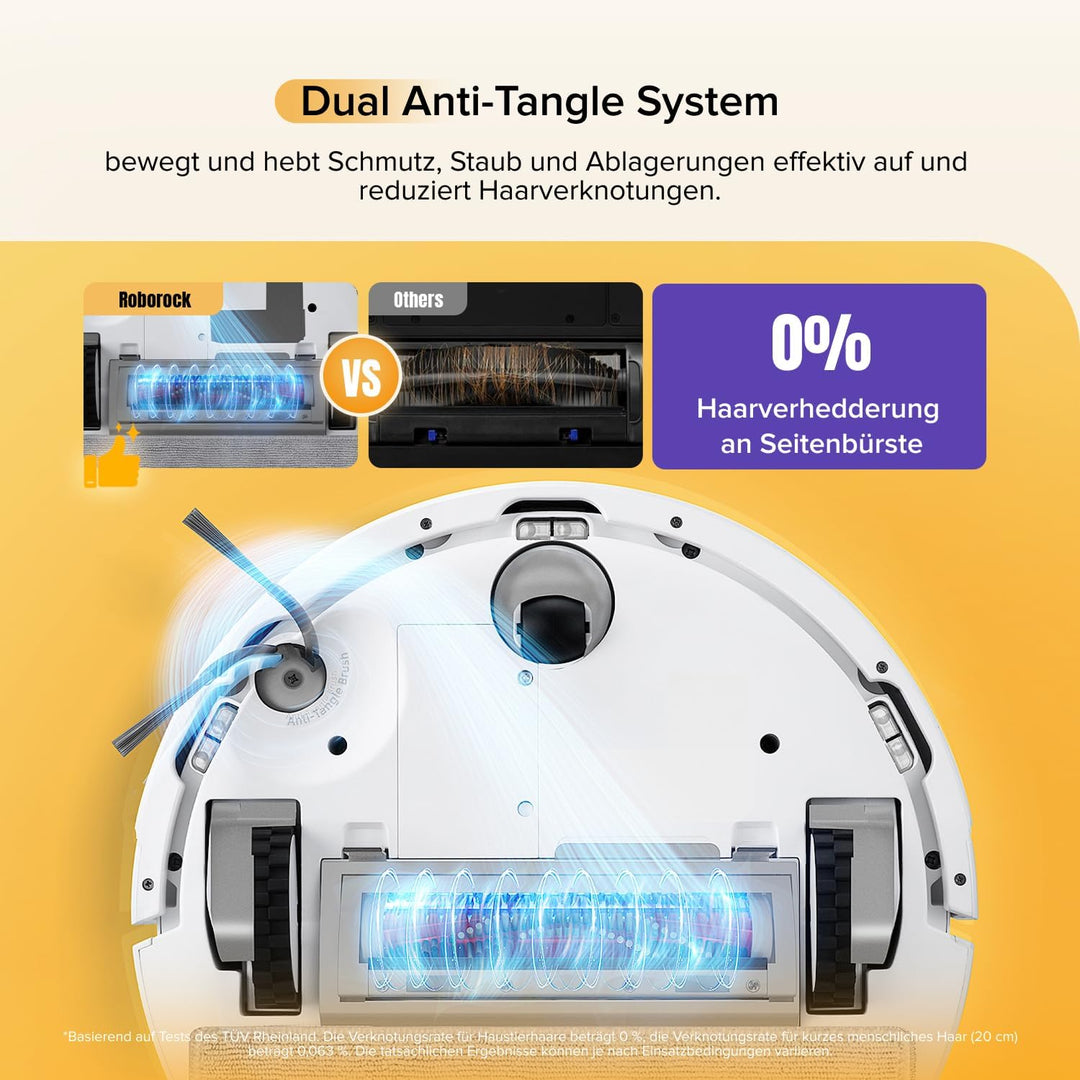 roborock Q7 M5 Saugroboter mit Wischfunktion, 10.000Pa Starker Saugkraft, Dual Anti-Tangle-System, 1