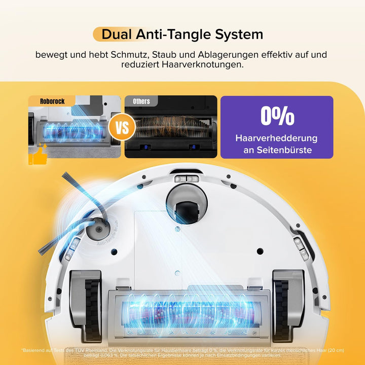 roborock Q7 M5 Saugroboter mit Wischfunktion, 10.000Pa Starker Saugkraft, Dual Anti-Tangle-System, 1