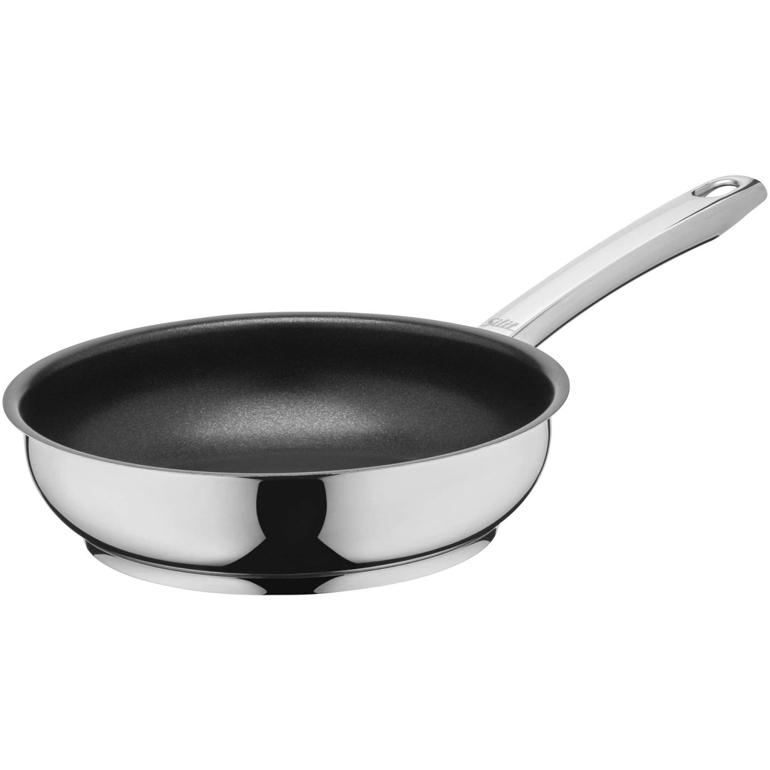 Silit Calabria Bratpfanne Induktion 20 cm, Edelstahl beschichtet, Edelstahlgriff, backofenfest, für