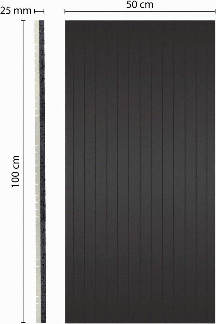 Schellenberg 66282 Wärmedämmung Rolladenkastendämmung, 2-teilig mit 25 mm Stärke 100 x 50 cm, Rollad