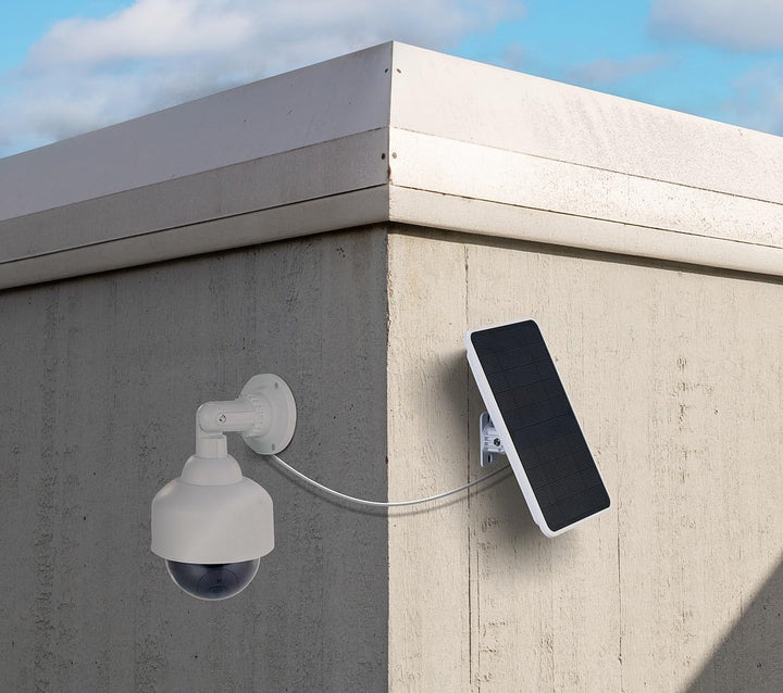 VisorTech Solarpanel 5V mit Akku: 5,5-Watt-Solarpanel mit 5.000-mAh-Powerbank, 5V, für IP-Kameras u.