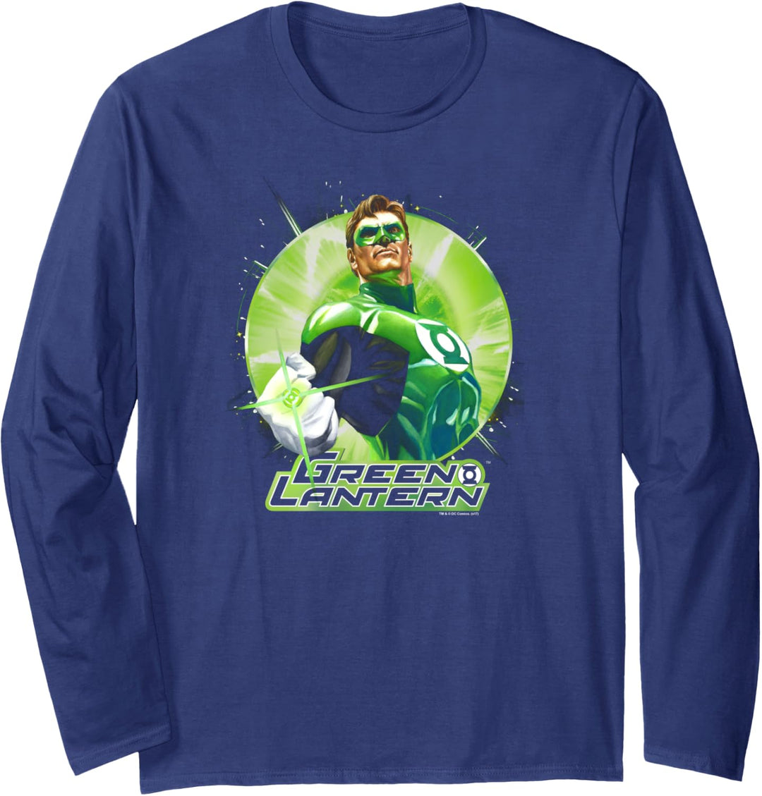 Green Lantern Green Static Langarmshirt