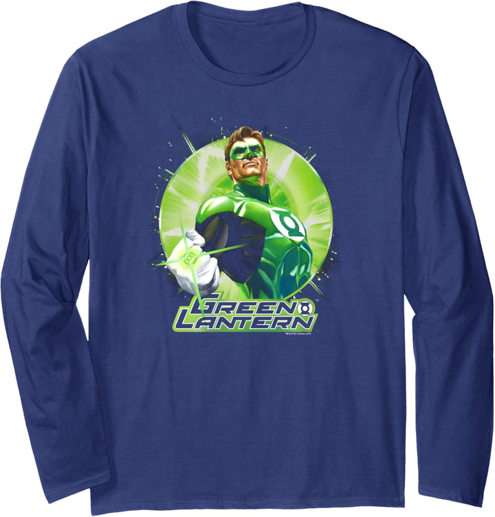 Green Lantern Green Static Langarmshirt
