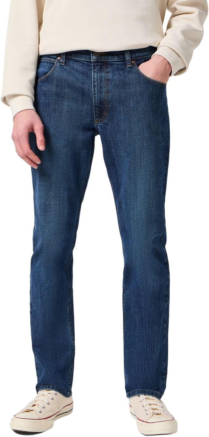 Wrangler Herren Jeans Regular - Mid Waist - Regular Fit - Blau Schwarz W30-W44 30W / 30L Dark Stone,