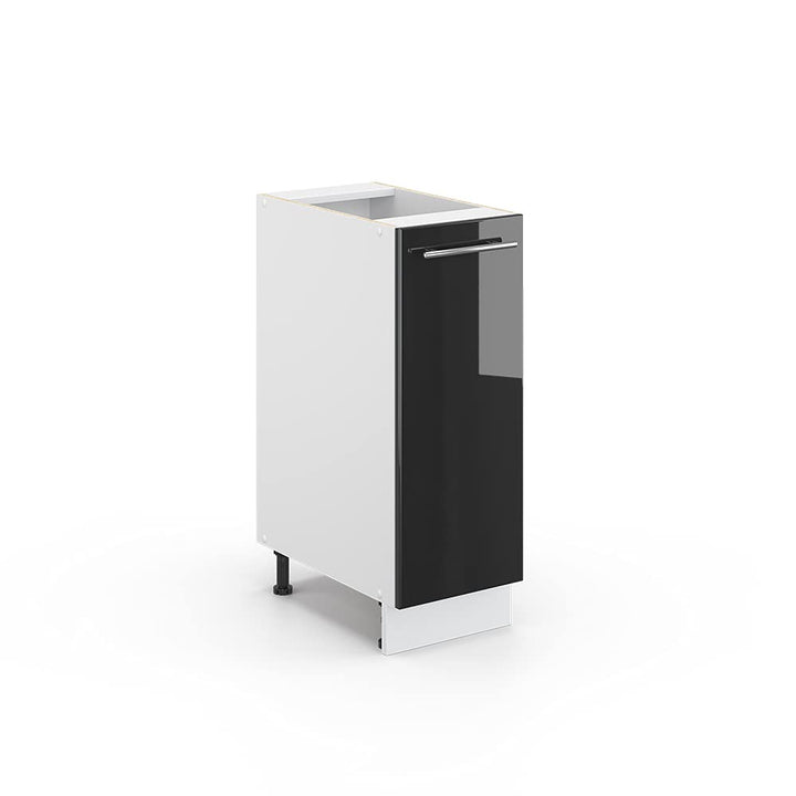 Vicco Apothekerschrank Fame-Line, Anthrazit Hochglanz/Weiss, 30 cm ohne Arbeitsplatte Anthrazit Hoch
