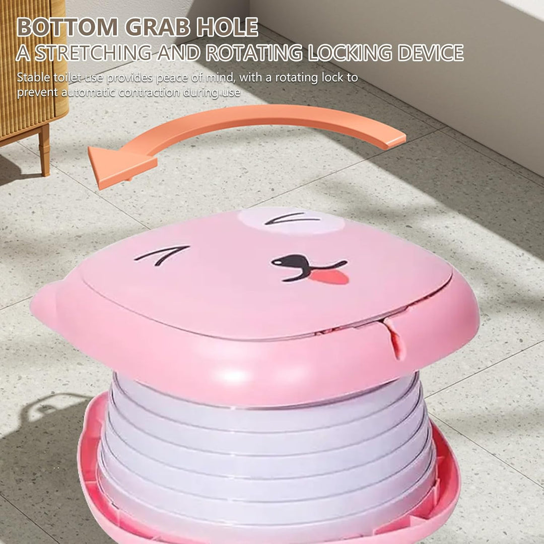 Faltbarer Toilettensitz Kinder,Töpfchen Falttoilette Kinder,Tragbares Reise-Klapptöpfchen,Toilettens