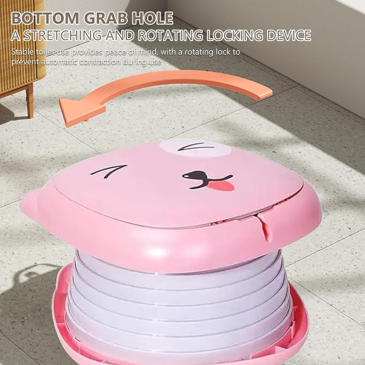 Faltbarer Toilettensitz Kinder,Töpfchen Falttoilette Kinder,Tragbares Reise-Klapptöpfchen,Toilettens
