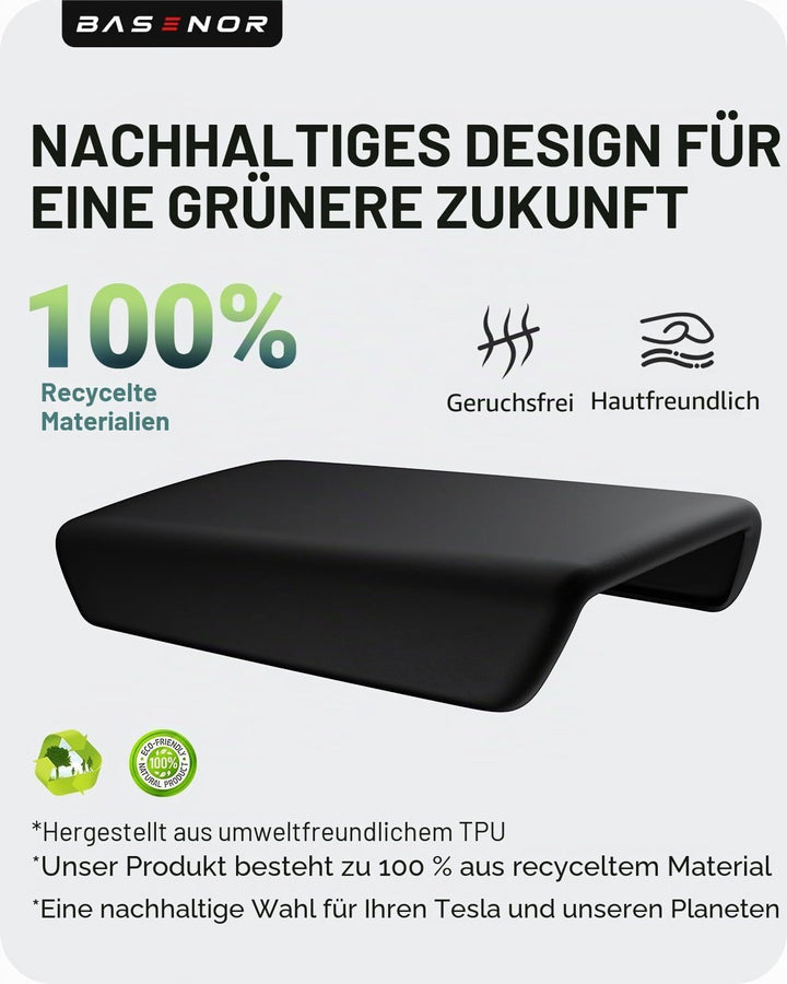 BASENOR Tesla Model 3 Model Y Mittelkonsole Abdeckung TPE Armlehnenabdeckung rutschfeste Schutzabdec