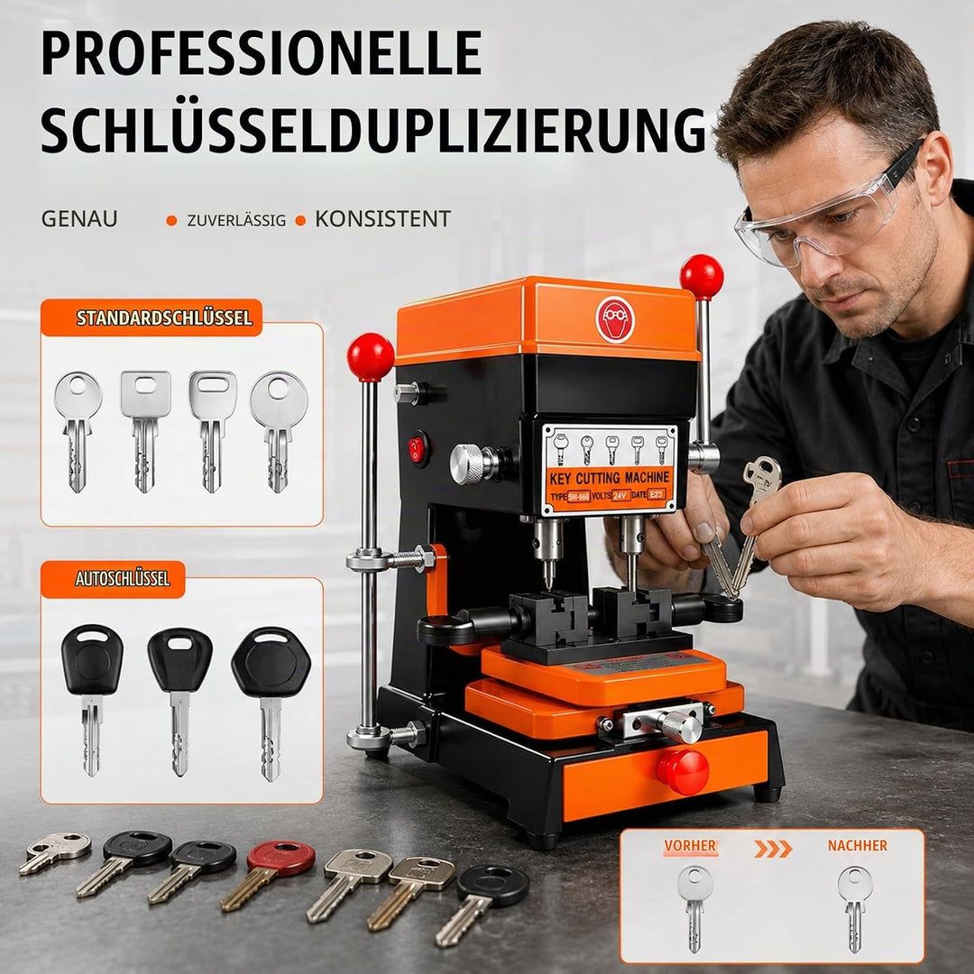 Vertikale Schlüsselkopiermaschine, universelle Schlüsselfräsmaschine aus legiertem Stahl, profession