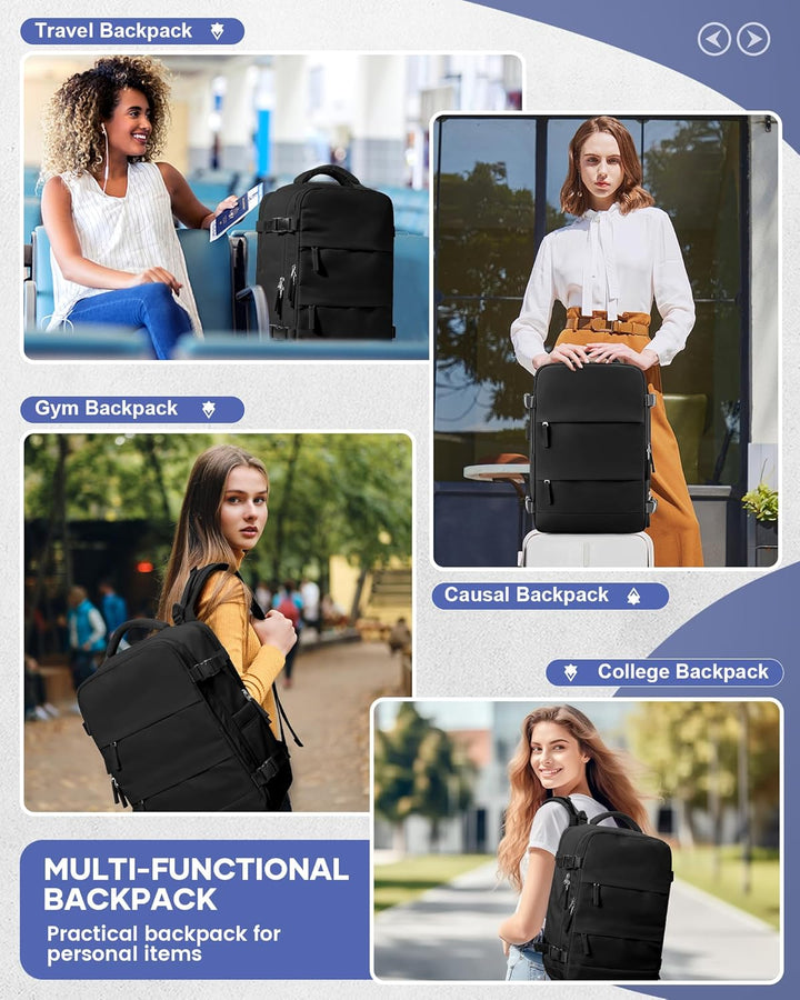 SZSYCN Vakuum Rucksack Handgepäck 40×30×20 Rucksack 40x20x25 für Ryanair Wizzair Reiserucksack Damen