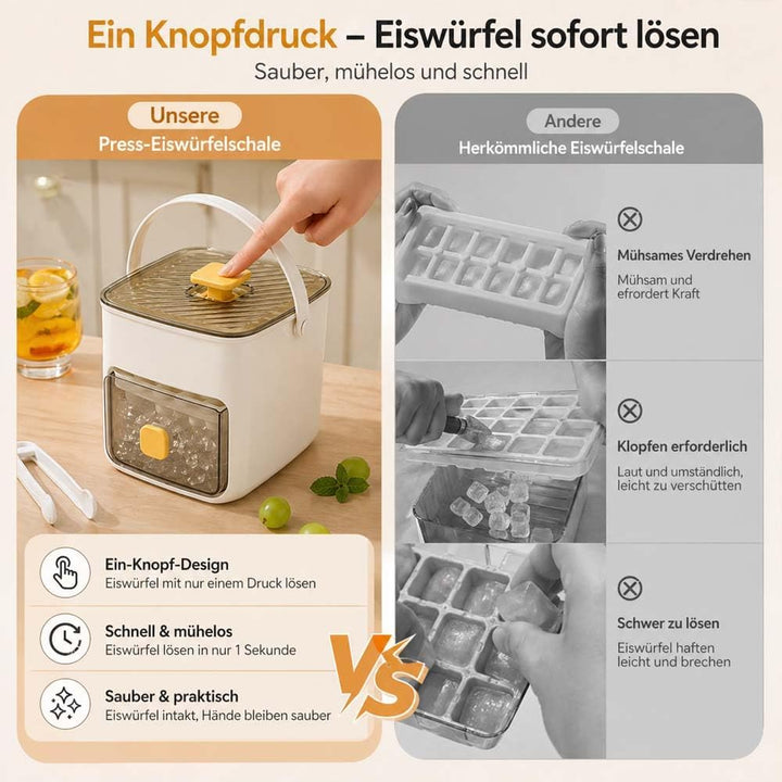 Tragbarer EiswüRfelbereiter,EiswüRfelmaschine mit Presstyp,mit 48 Gitter EiswüRfelform EiswüRfelmake