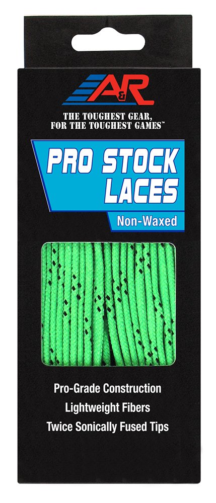 A&amp;R Sports Pro-Stock Laces 96" nicht gewachst Lime, 96" nicht gewachst Lime