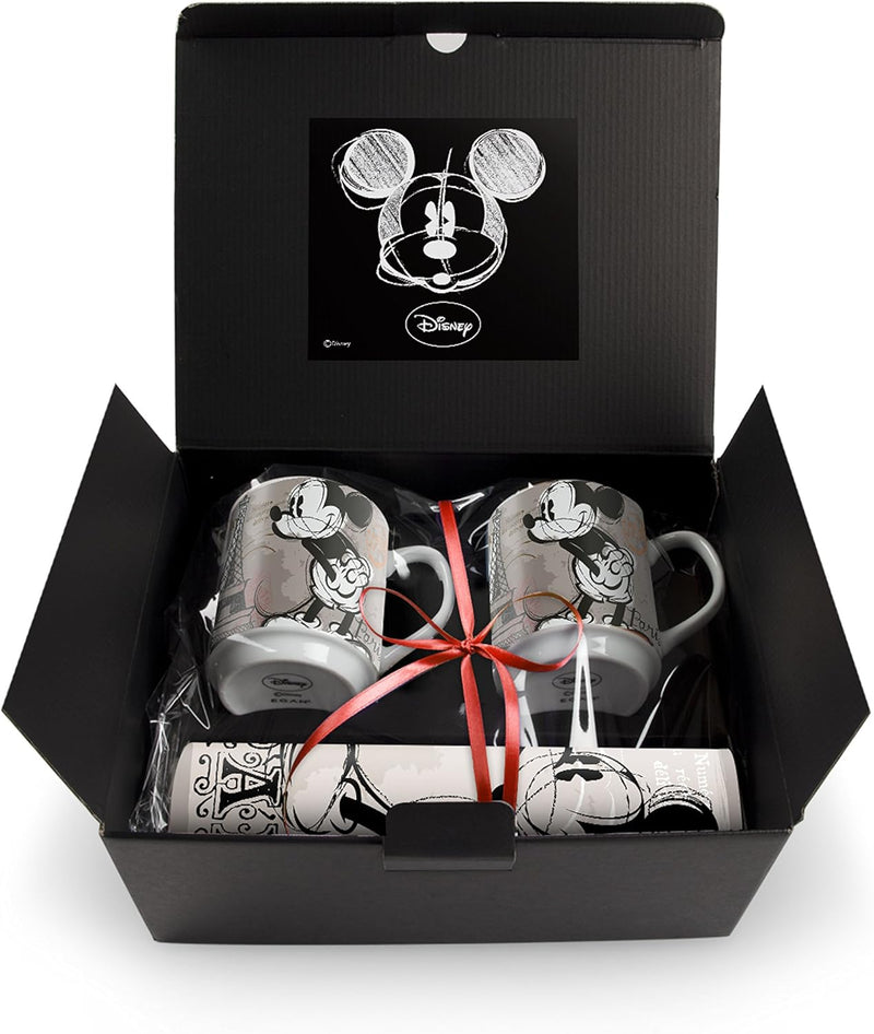 Egan Set 2 Mug Stapelbar Paris Disney mit Tischset, mehrfarbig, WMSET/31