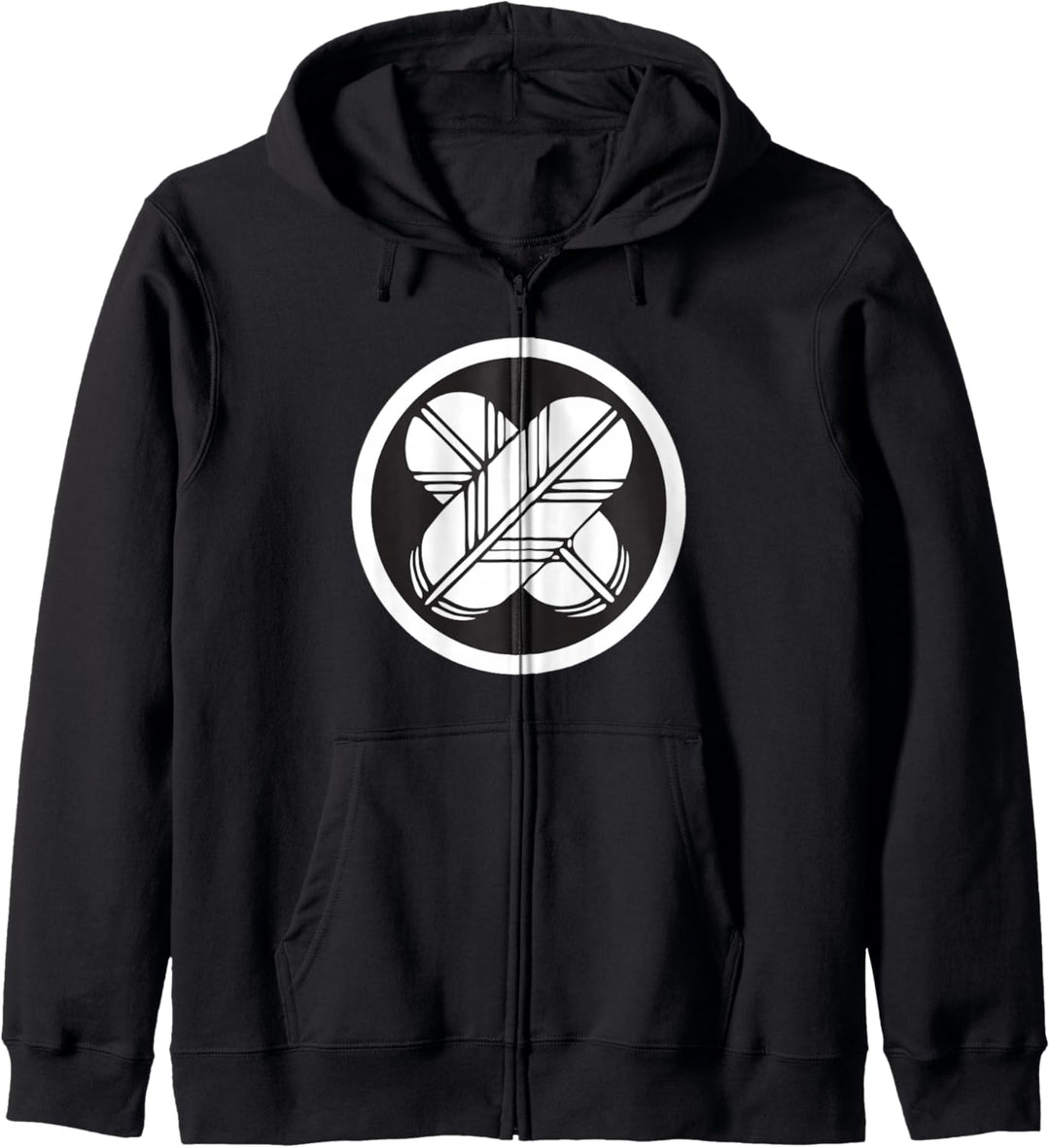 Takanoha no Mon Japanische Kamon Federn Kapuzenjacke