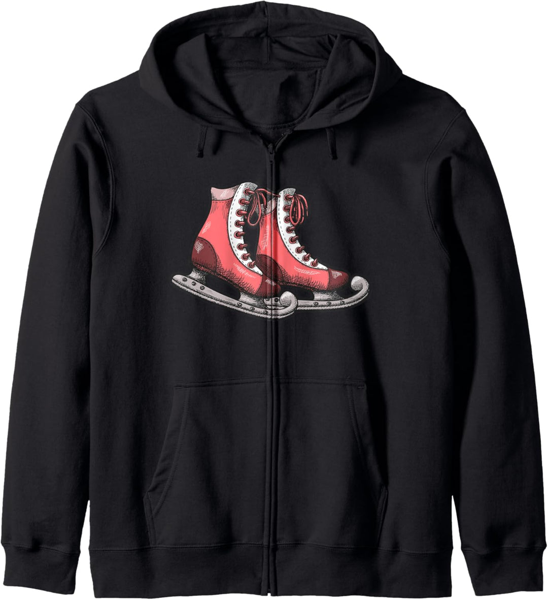 Eislaufschuhe Schlittschuhkufen Wintersaison Eis Kapuzenjacke