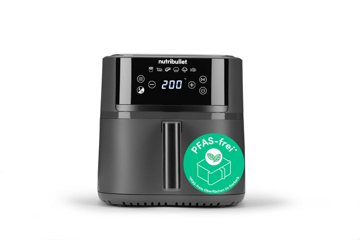 nutribullet Air fryer Crisplite NBA0611DG, Heissluftfritteuse mit 6L Kapazität, 80-200° Temperaturko