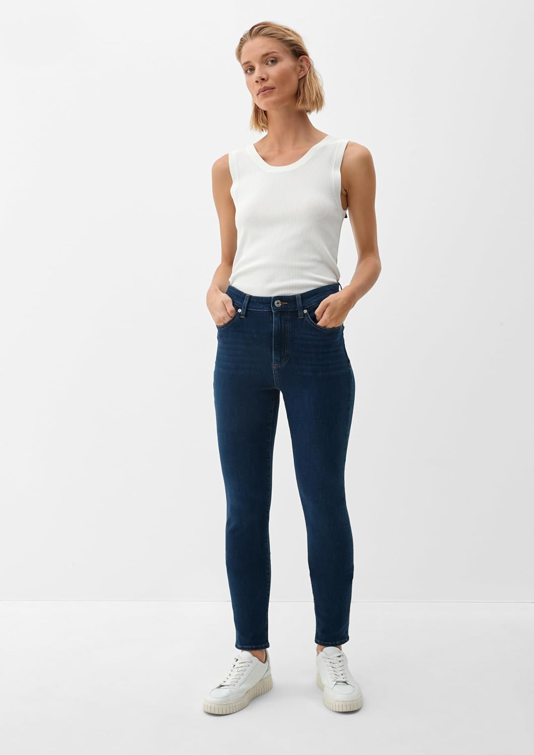 s.Oliver Ankle-Jeans Izabell/Skinny Fit/High Rise/Skinny Leg 32-34 59z6 Blau, 32-34 59z6 Blau
