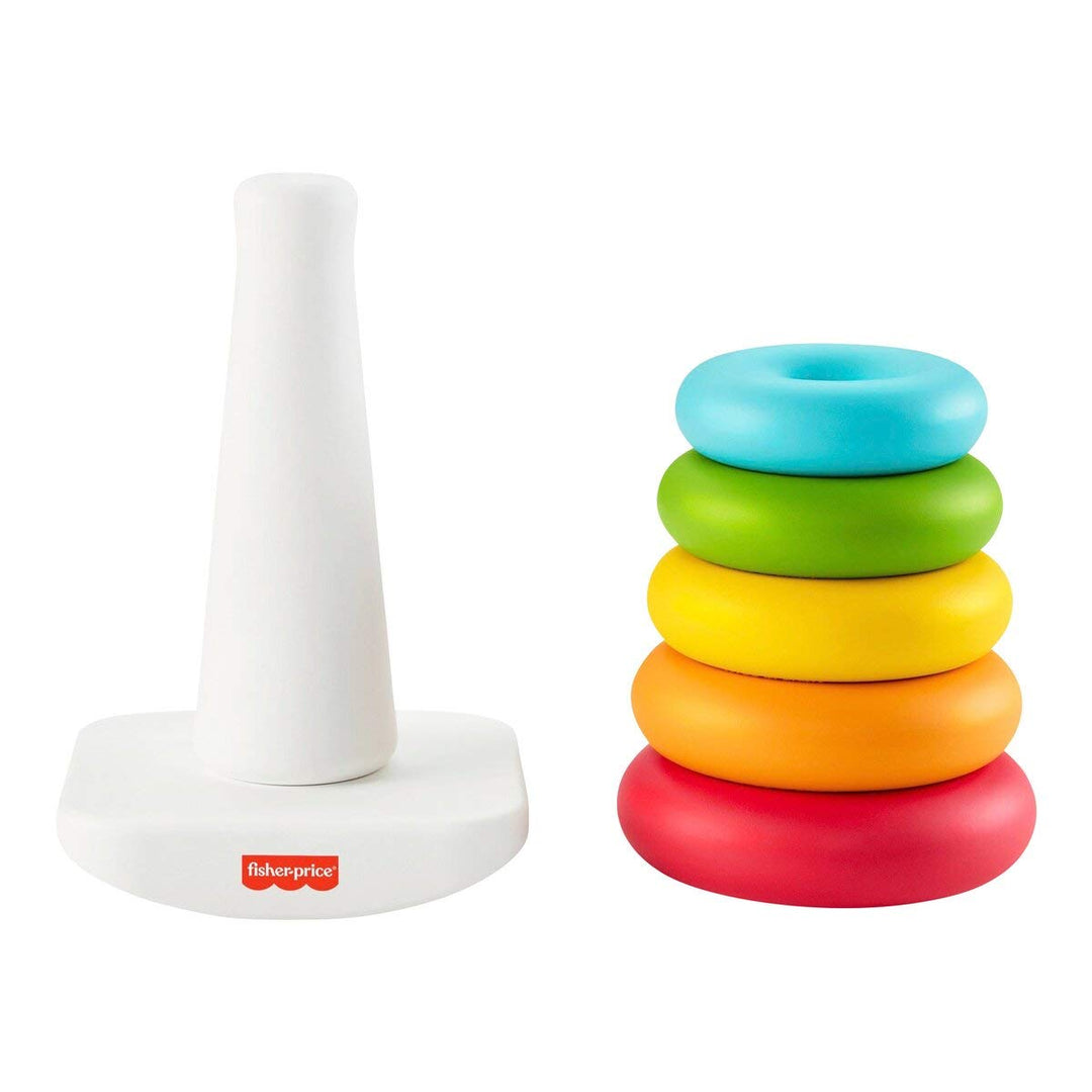 Fisher-Price GRF11 - Stapel & Sortier Spielset, 2 klassische Stapel- und Sortiersets, Babyspielzeug