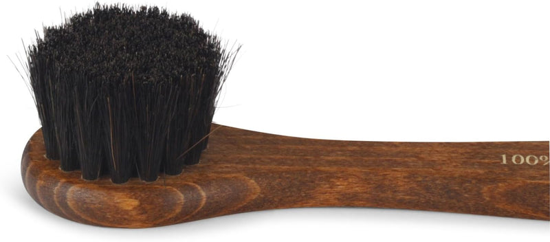 Langer & Messmer 4er-Set Schuhbürsten aus Rosshaar für die professionelle Schuhpflege von Schuhen au
