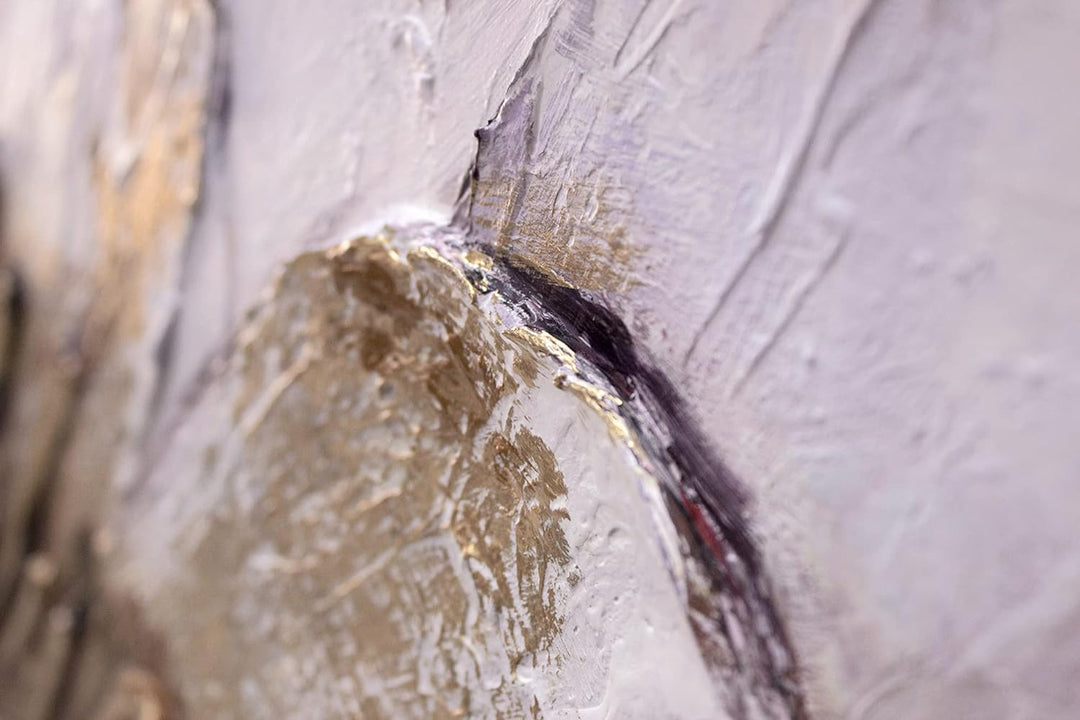 YS-Art Abstrakt Stil Acryl Gemälde auf Leinwand Pfingstrose handgemalte Wandbilder Wohnzimmer modern