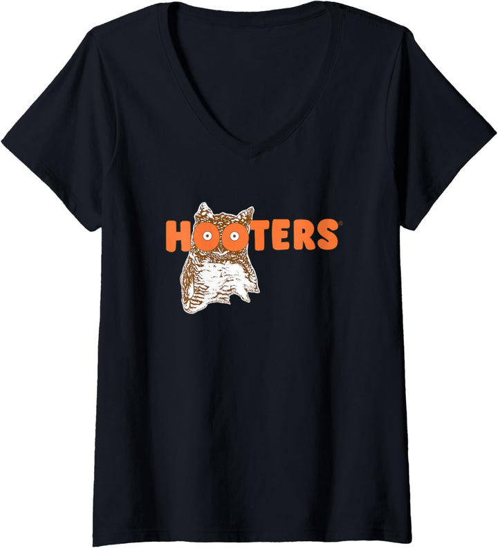 Hooters Throwback-Logo T-Shirt mit V-Ausschnitt
