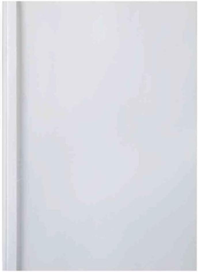 GBC IB370137 Thermobindemappe Thermabind Standard, Klarsichtfolie/Karton, 40 mm, 50 Stück, weiss, 40