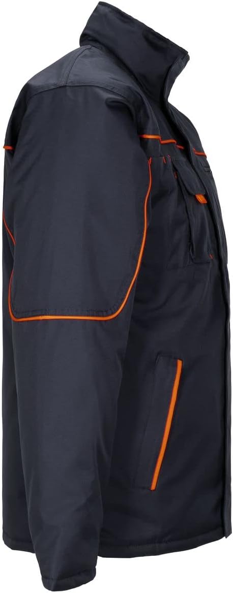 Planam Outdoor Winter Men's Piper Jacket Many Colours 3XL Marine/Orange, 3XL Marine/Orange