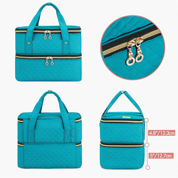 Yarwo Nagellack Tasche Organizer, Nagellack Aufbewahrung für 40 Flaschen Nagellack (bis zu 15 ML) un