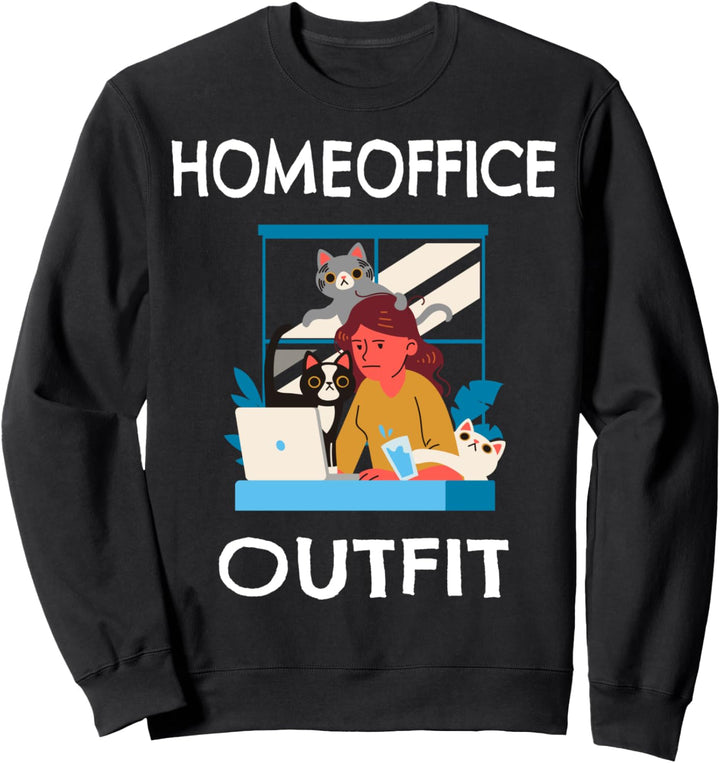 Homeoffice Outfit Home Office Geschenk Frauen Damen Sweatshirt
